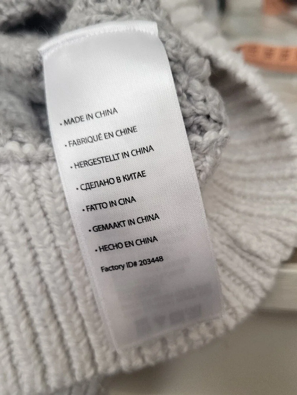 DXL Oak Hill Premium Chunky Cable Knit Sweater in Light Gray and Cream